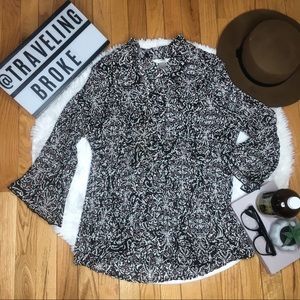 CJ Banks Sheer Blouse 1X